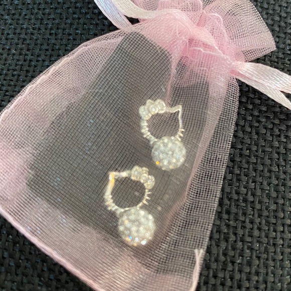 Sterling Hello Kitty Earrings - Picture 4 of 4